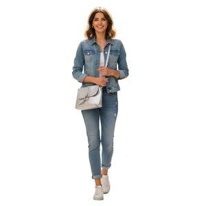 Made In Italy Genuine Leather Borse In Pelle Silver Leather Crossbody Bag